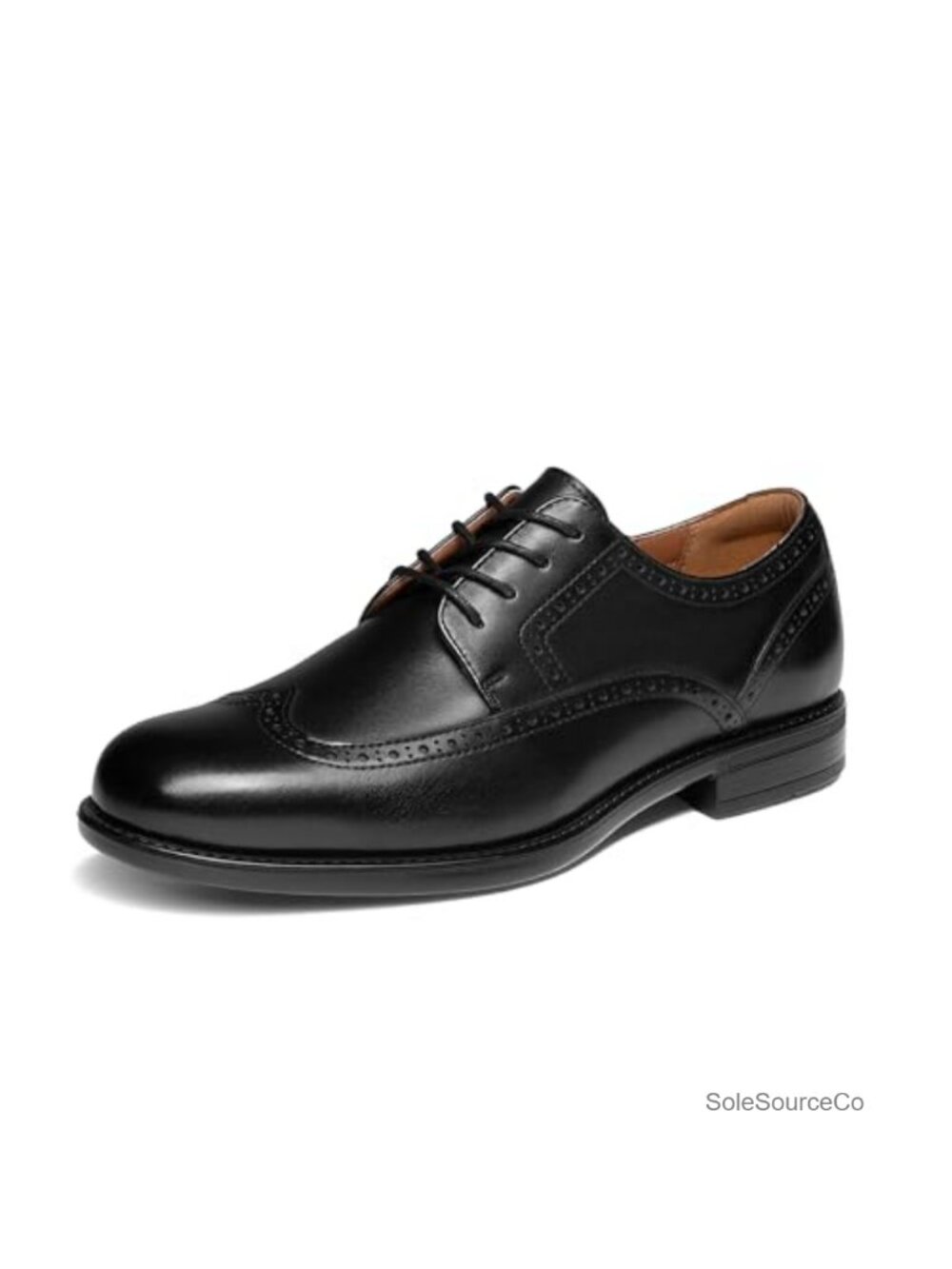 Men's Leather Brogue Wingtip Oxford Dress Shoes Comfort Lace-Up